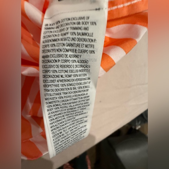 Polo by Ralph Lauren Orange and White Striped Women's Pajama Set - Picture 10 of 16